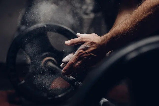 image of a man exercising